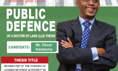 PHD DEFENCE FOR OSCAR KAMBONA