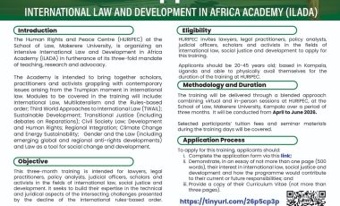 Call for applications